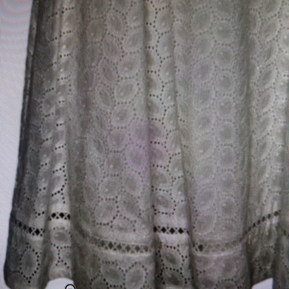 Calvin Klein White Eyelet A Line Dress. Size 12. NWOTGS. - Picture 2 of 12